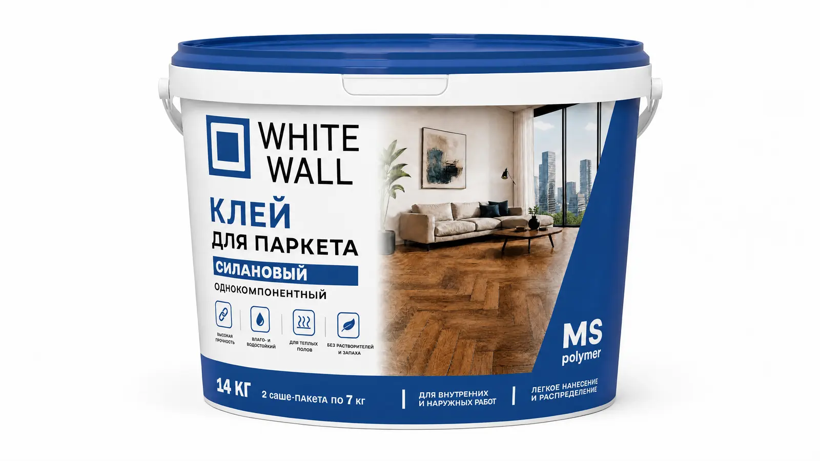 Клей для паркета силановый WHITE WALL